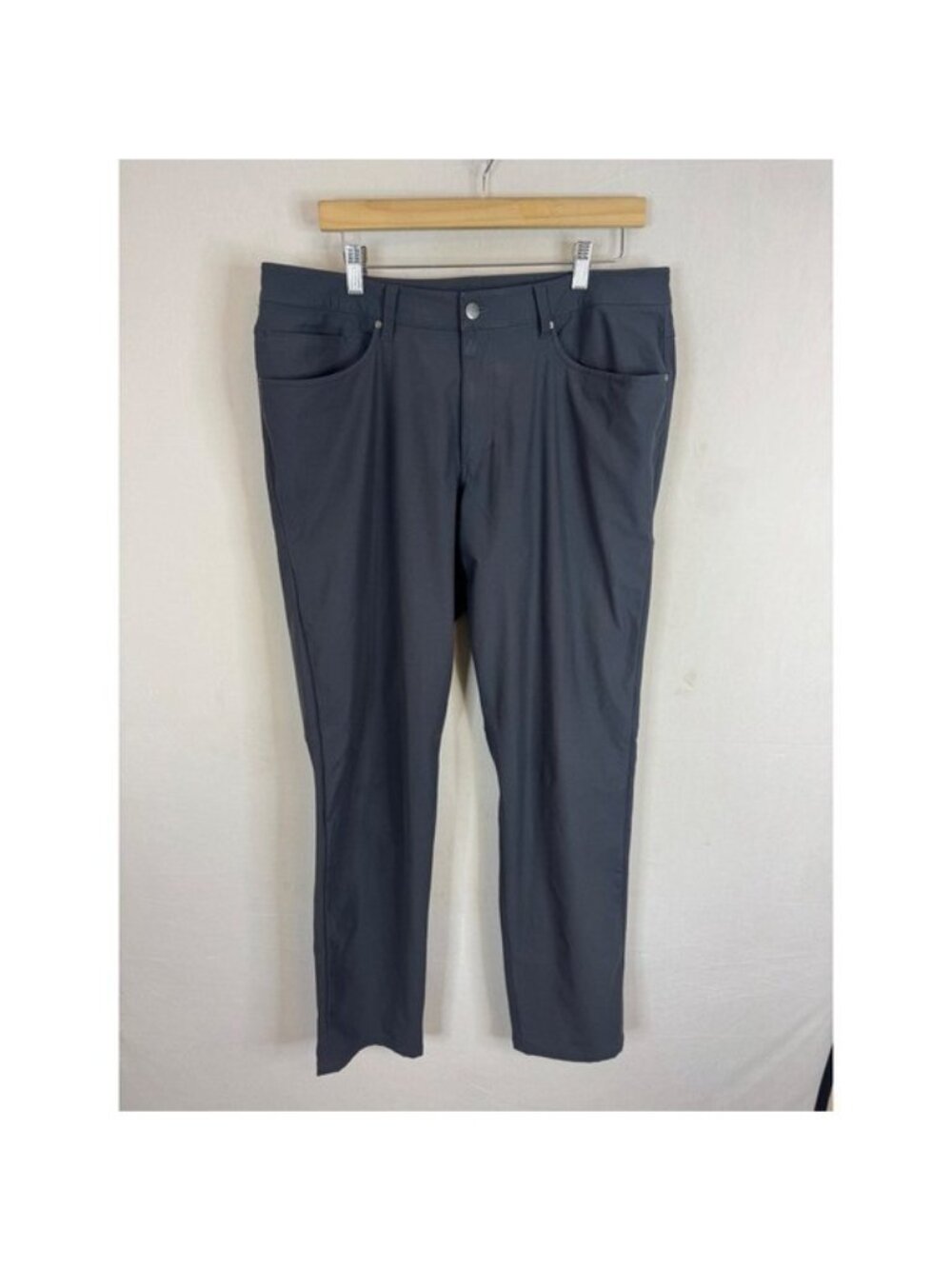 Lululemon Mens ABC Pant Classic Warpstreme Grey Size 35X33 LM5988S